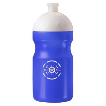 Water bottle "Fitness" 0.5 l with suction lock White