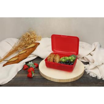 Lunch box "School Box" deluxe, without separating sleeve American red