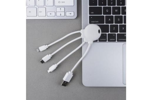 2087 | Xoopar Octopus Charging cable Weiß