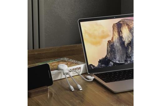 2099 | Xoopar Mr. Bio Smart Charging cable with NFC White