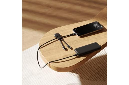 Xoopar Mr. Bio Long Multi Cable USB-C 1 Meter Black