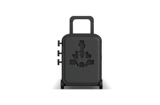 Enjoy Technology Xoopar Luggie GaN Weltreise-Adapter-Trolley Schwarz
