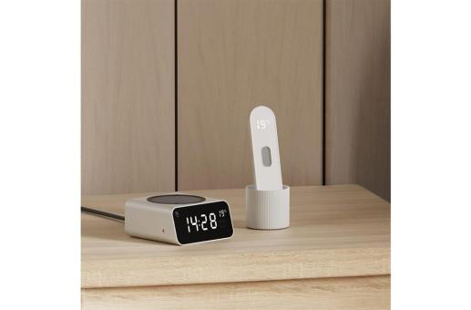 Xoopar Reddi Charge PD clock with wireless charger Light grey