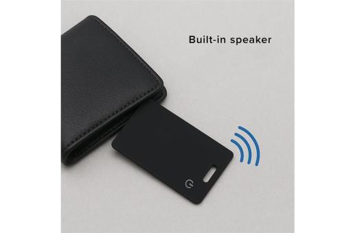 Enjoy Technology Xoopar ICE-Card Ultradünne Tracker-Karte wiederaufladbar Schwarz