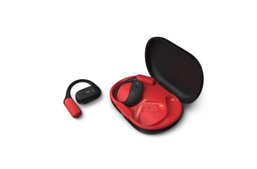 TAA6709| Philips Sports Earphones open-ear with built-in visibility light Black