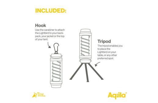 Enjoy Technology Aqiila Lightbird G1 Campinglampe und Taschenlampe Schwarz