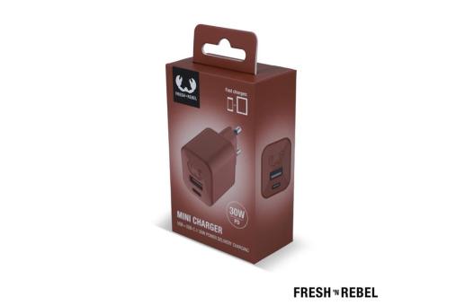 2WC30 I Fresh 'n Rebel Mini Charger USB-C + A PD // 30W Light red