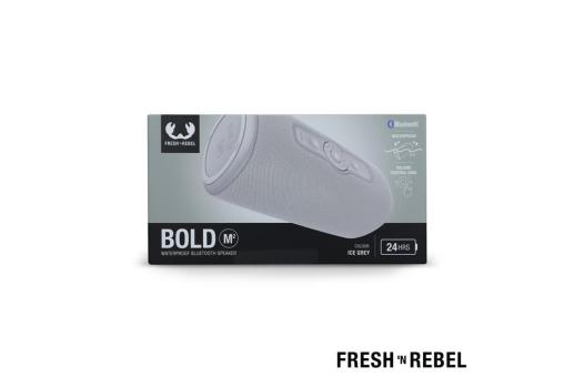 1RB7400 I Fresh 'n Rebel Bold M2-Waterproof Bluetooth speaker Light grey