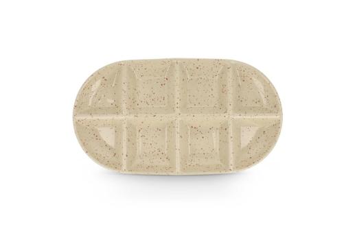 InSideOut Sagaform Ditte Keramik-Servierplatte 36 x 20 cm Beige