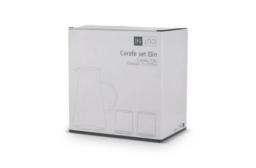 InSideOut Karaffe Elin mit 2 Gläsern Transparent