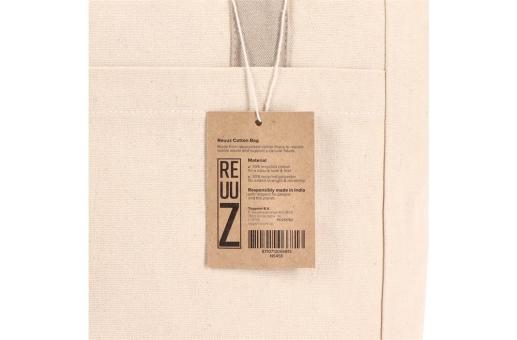 InSideOut Reuuz Canvas Tragetasche 33 x 42 x 10 cm Ecru
