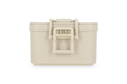 Double layer Lunch Box with Cutlery Fawn