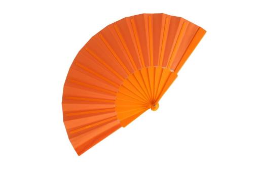 Hand fan plastic &amp; polyester 