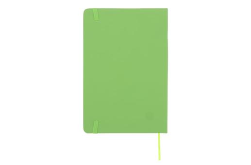 Notizbuch A5 PU mit Rasterpunktseiten Hellgrün