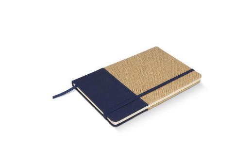 Notizbuch Jute R-PET Dunkelblau