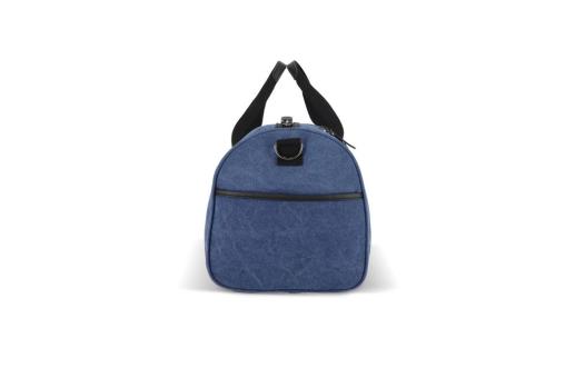 Recycled cotton canvas duffle bag Harper Dark blue