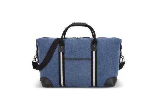 Recycled cotton canvas weekend bag Harper Dark blue