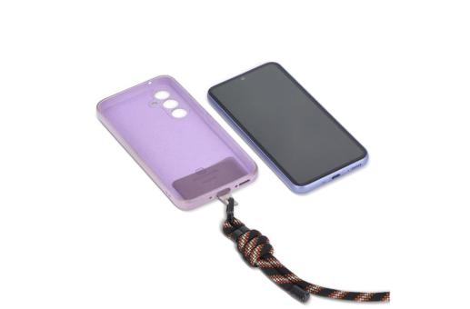 Crossbody Flaschenhalter-Tasche mit Paracord-Gurt Schwarz