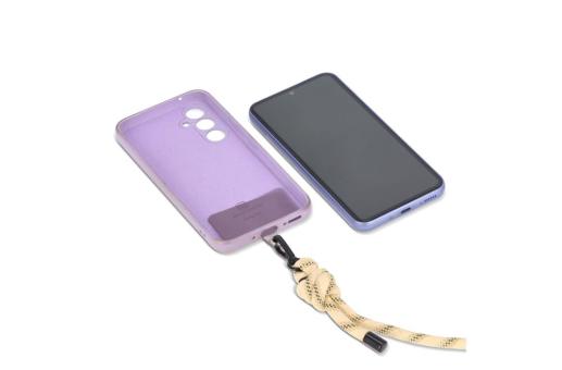 Crossbody Flaschenhalter-Tasche mit Paracord-Gurt Beige