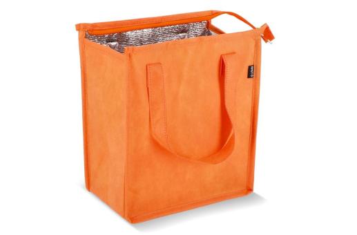 R-PET Cooler bag non-woven 23x 15 x 27.5cm 75g/m² Orange