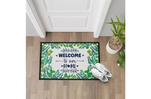 Fußmatte Sublimation 50 x 75 cm Schwarz