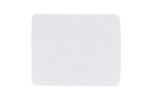 Microfiber mouspad with silicon dots 18x22cm (325g/m²) sublimation White