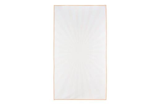 R-PET quick dry beach towel 100x180cm with pouch (200g/m²) sublimation Orange