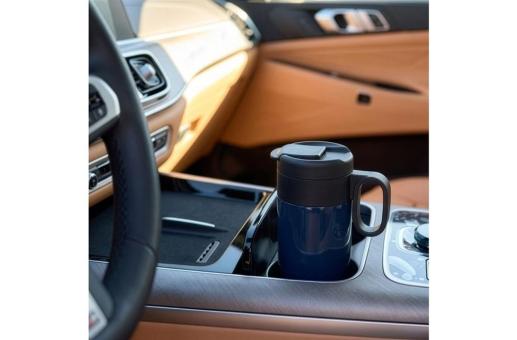 Isolierbecher Flow mit Griff 300ml Dunkelblau