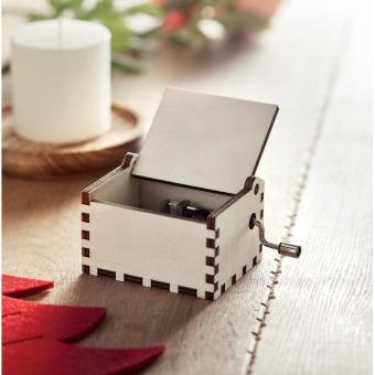 BOXMAS Wooden Christmas music box Timber