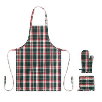 SANTAPRON Küchen-Set Baumwolle Mehrfarbig