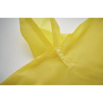 PONCHIE PEVA kid rain coat with hood Yellow