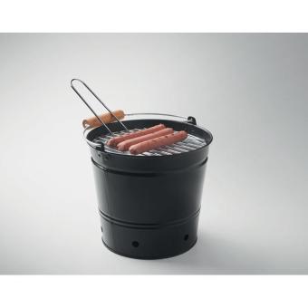 BBQTRAY Portable bucket barbecue Black