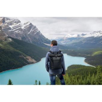 BAI ROLL 15" Rolltop-Rucksack PU Schwarz