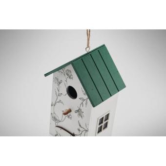 GREENJAY Bird house in plywood White