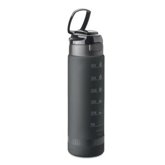 LEVEL Sport-Trinkflasche RPET 1L Schwarz