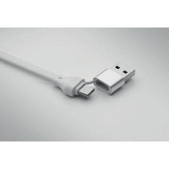 CABO Schlüsselring mit 60W Kabel Weiß