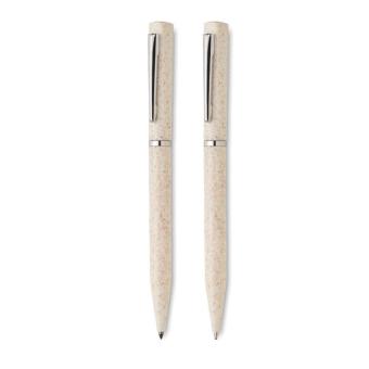 PEAT Wheat straw/ABS twist pen set Fawn