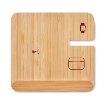 BOOGAR 3in1 faltbare Ladestation 15W Holz