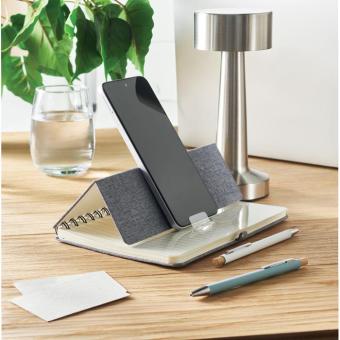 STRATA A5 notebook with phone holder Convoy grey