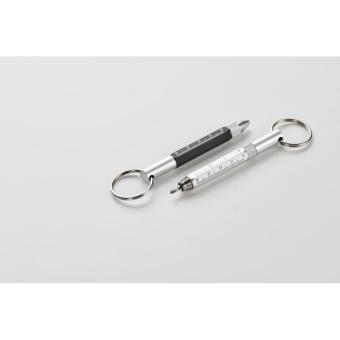TWEN Key ring with twist action pen Black