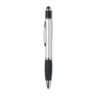 Druckkugelschreiber mit Stylus Schwarz