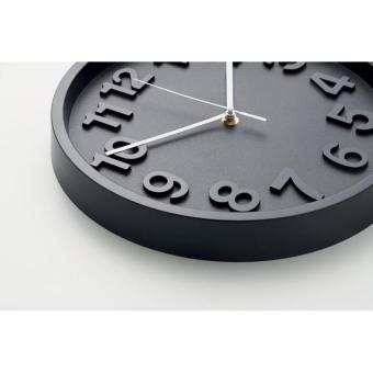 MURO Wanduhr aus PP Schwarz