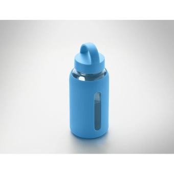 BORIS Flasche Borosilikatglas 600ml Türkis