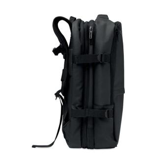 XJUST Erweiterbarer RPET-Rucksack Schwarz