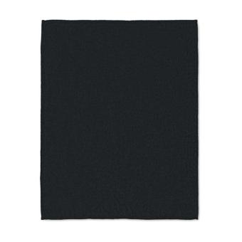 AGRADABLE Fleece blanket & 2 mugs set Black