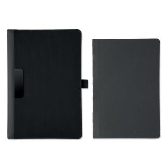 PROFILE5 DIN A5 Portfolio & Notizblock Schwarz