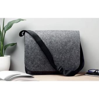 BAGLO RPET felt laptop bag Convoy grey