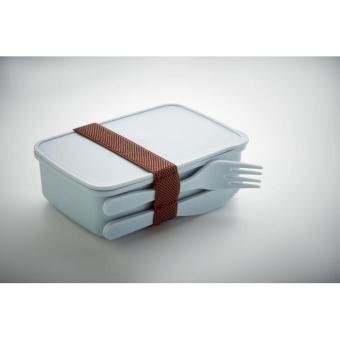SUNDAY Lunch box with cutlery Light blue