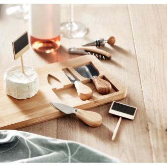 GLENAVY Bamboo Cheese board set Timber