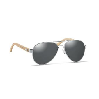 HONIARA Bamboo sunglasses in pouch Black